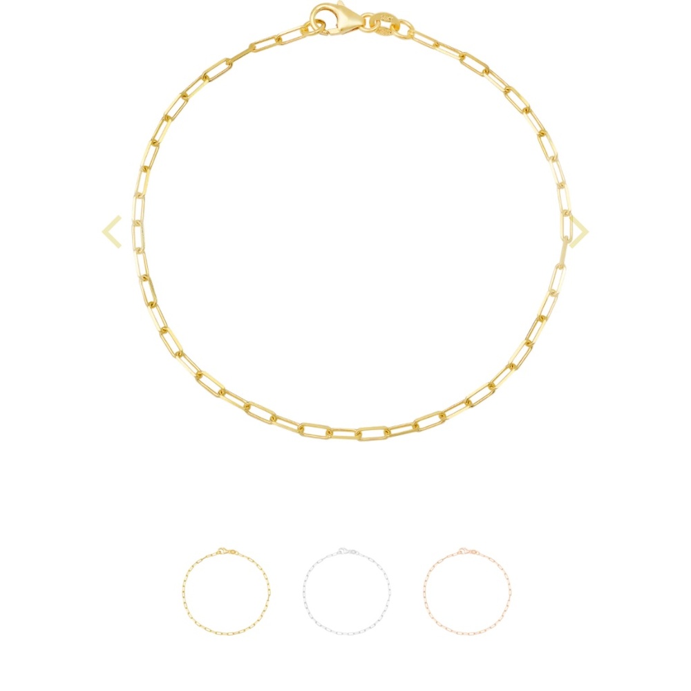 14kt solid yellow gold link bracelet